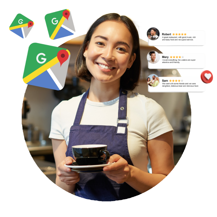 Ilustrasi jasa review Google Maps