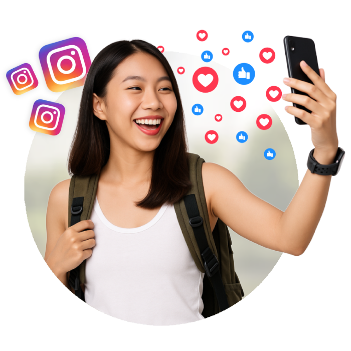 Ilustrasi layanan followers Instagram