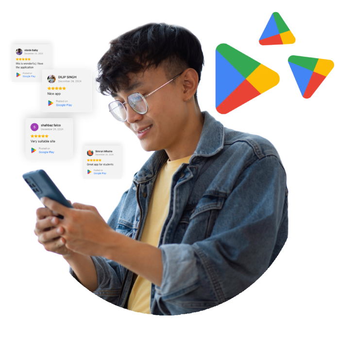 Ilustrasi jasa review Play Store