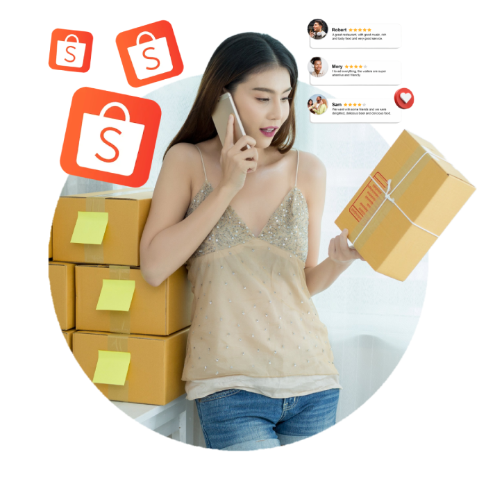 Ilustrasi layanan followers Shopee