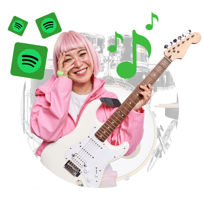 Ilustrasi layanan followers Spotify