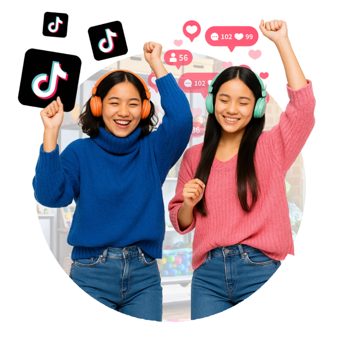 Ilustrasi layanan followers Tiktok