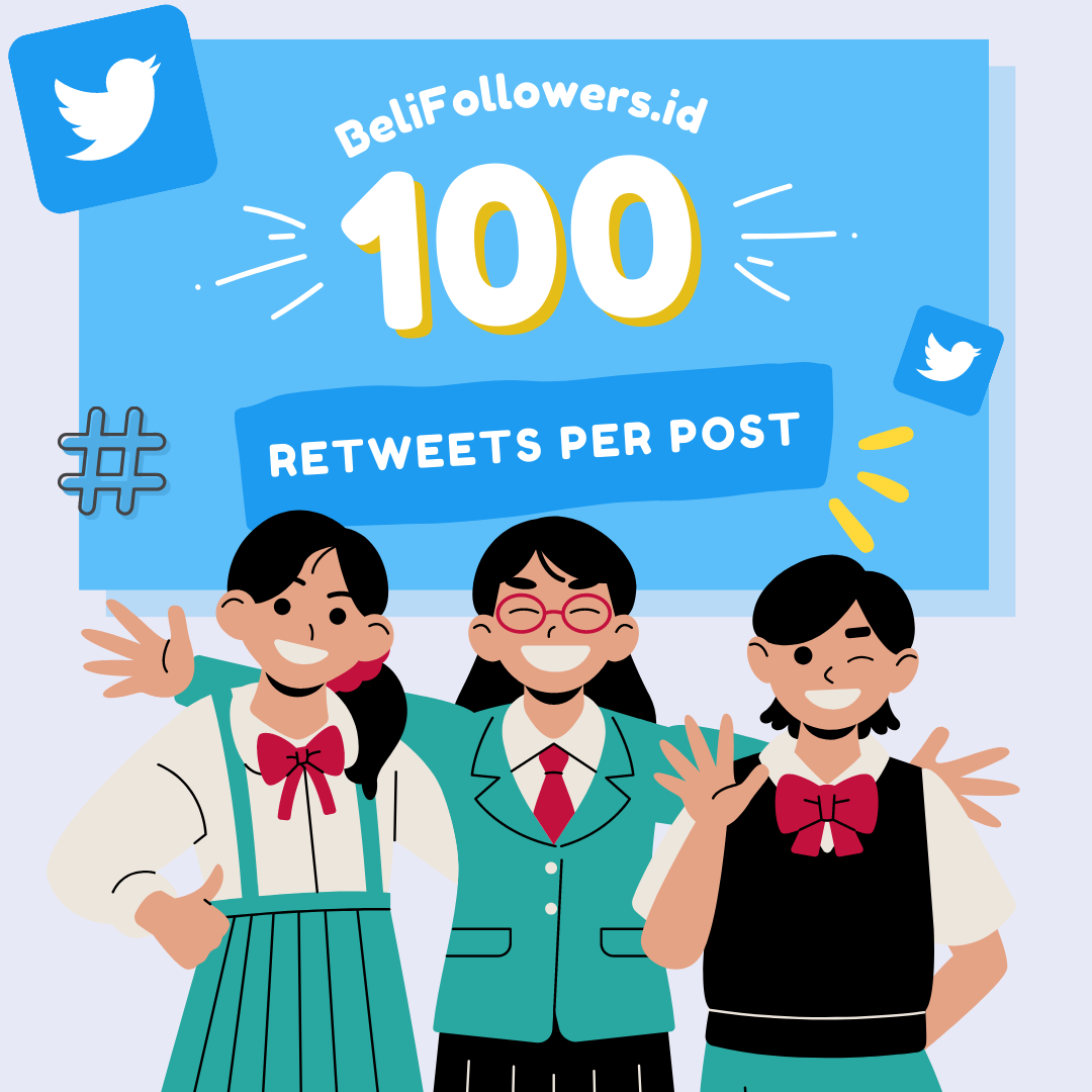 Jual Retweets twitter 100 per post Murah