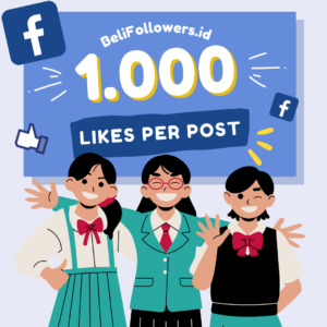 Jual likes facebook 1000 per post Permanen Aktif Murah