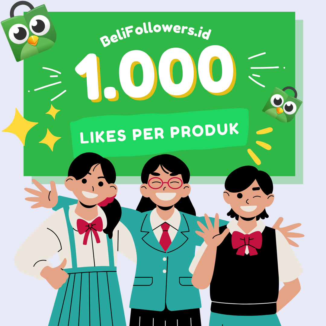 Jual likes produk tokopedia 1000 Murah