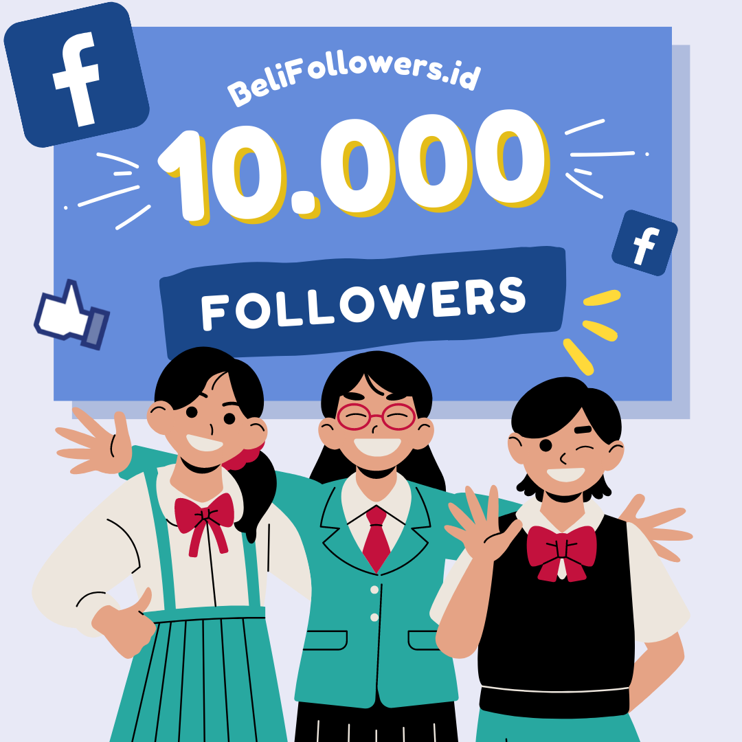 Jual Followers Facebook 10000 Indonesia Permanen Aktif Murah