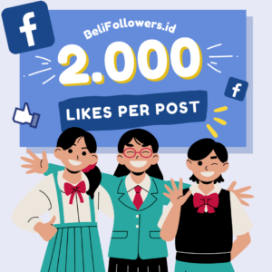 Jual likes facebook 2000 per post Permanen Aktif Murah