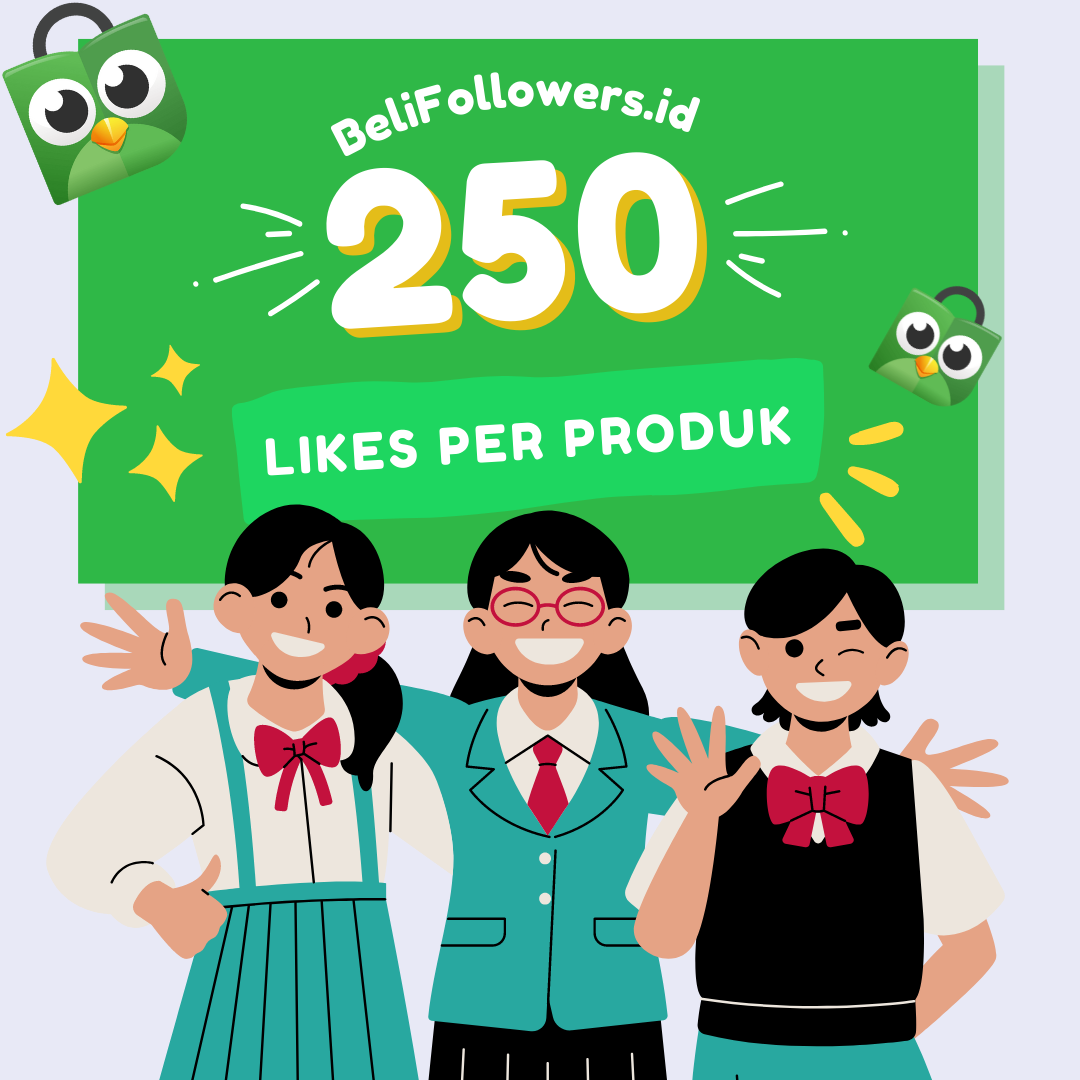 Jual likes produk tokopedia 250 Murah