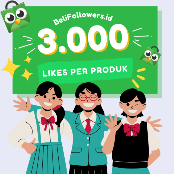 Jual likes produk tokopedia 3000 Murah