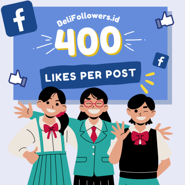 Jual likes facebook 400 per post Permanen Aktif Murah
