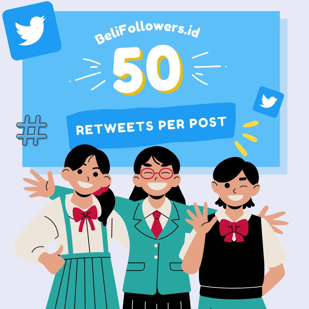 Jual Retweets twitter 50 per post Murah