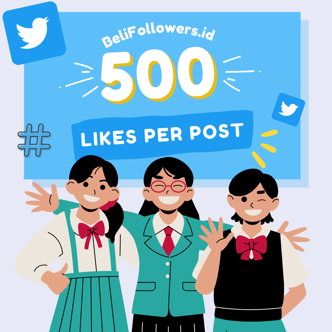 Jual likes twitter 500 per post Permanen Aktif Murah