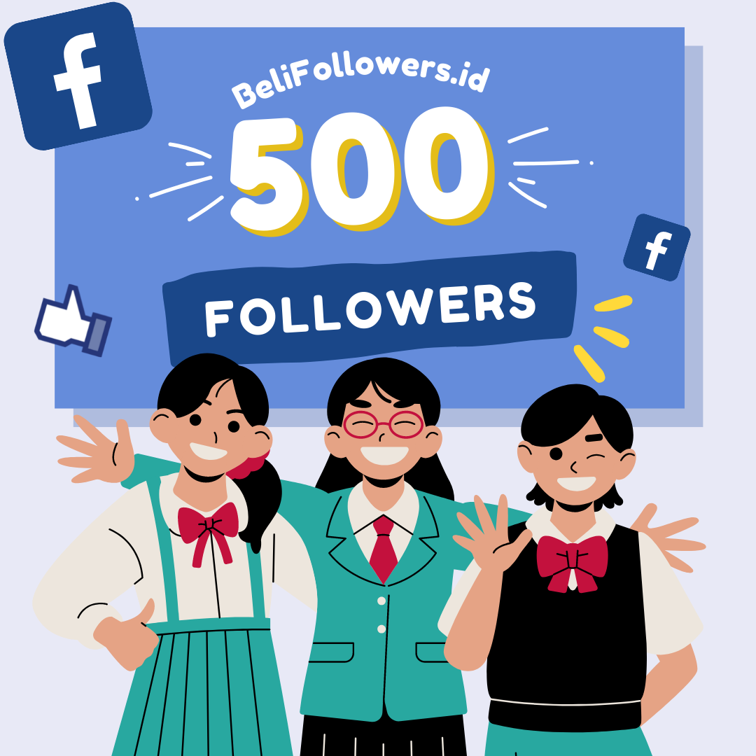 Jual Followers Facebook 500 Indonesia Permanen Aktif Murah
