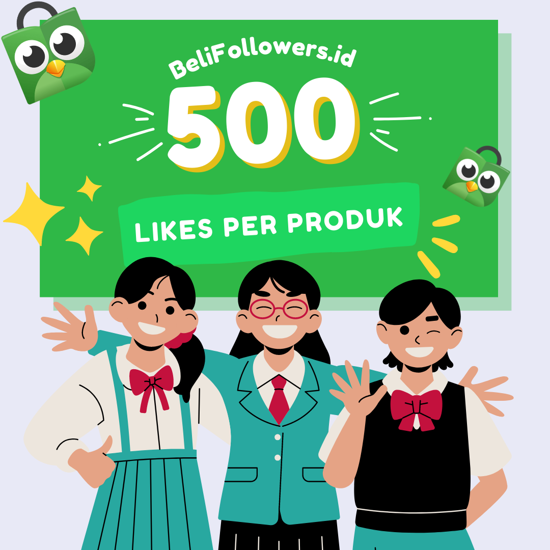 Jual likes produk tokopedia 500 Murah
