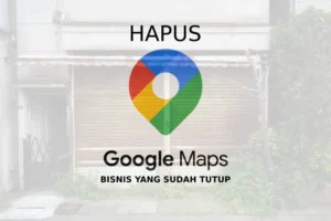 hapus lokasi google maps